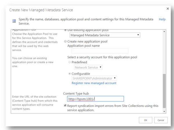 Content Type Hub URL
